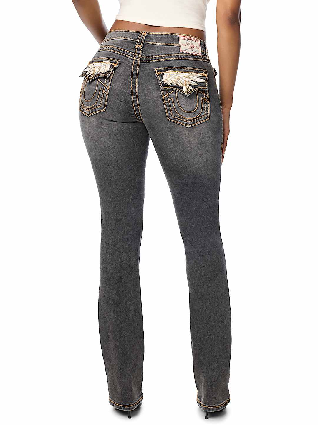 BILLIE MID RISE SUPER T WING FLAP STRAIGHT JEAN