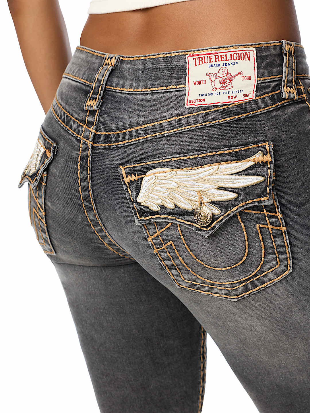 BILLIE MID RISE SUPER T WING FLAP STRAIGHT JEAN