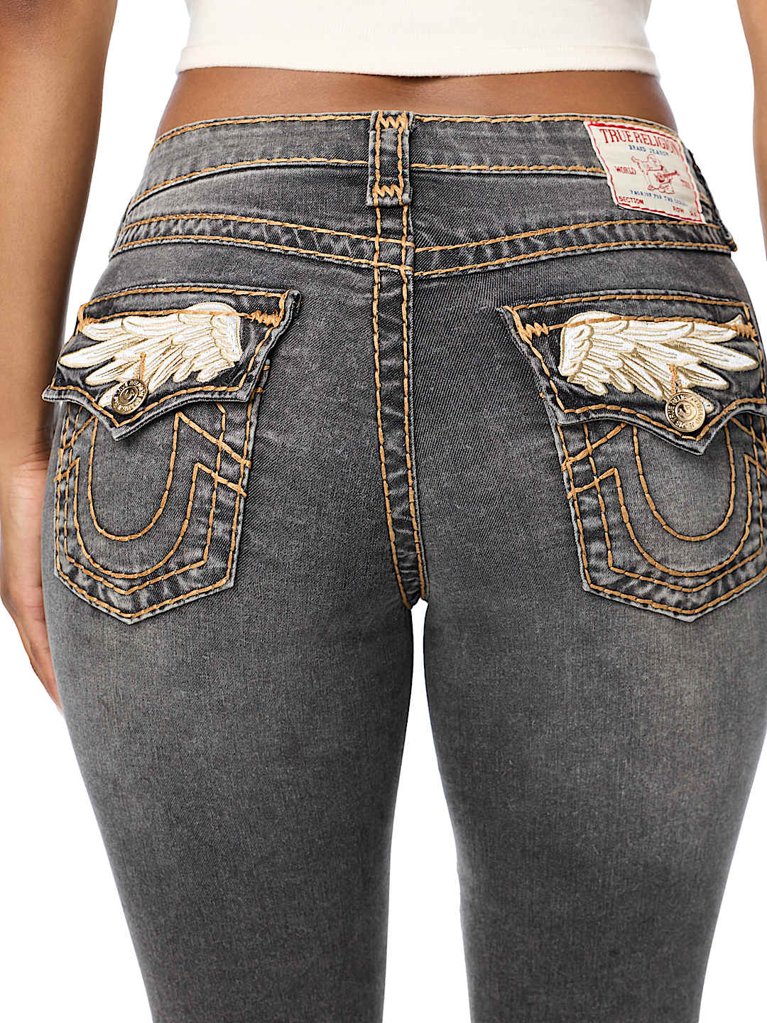 BILLIE MID RISE SUPER T WING FLAP STRAIGHT JEAN