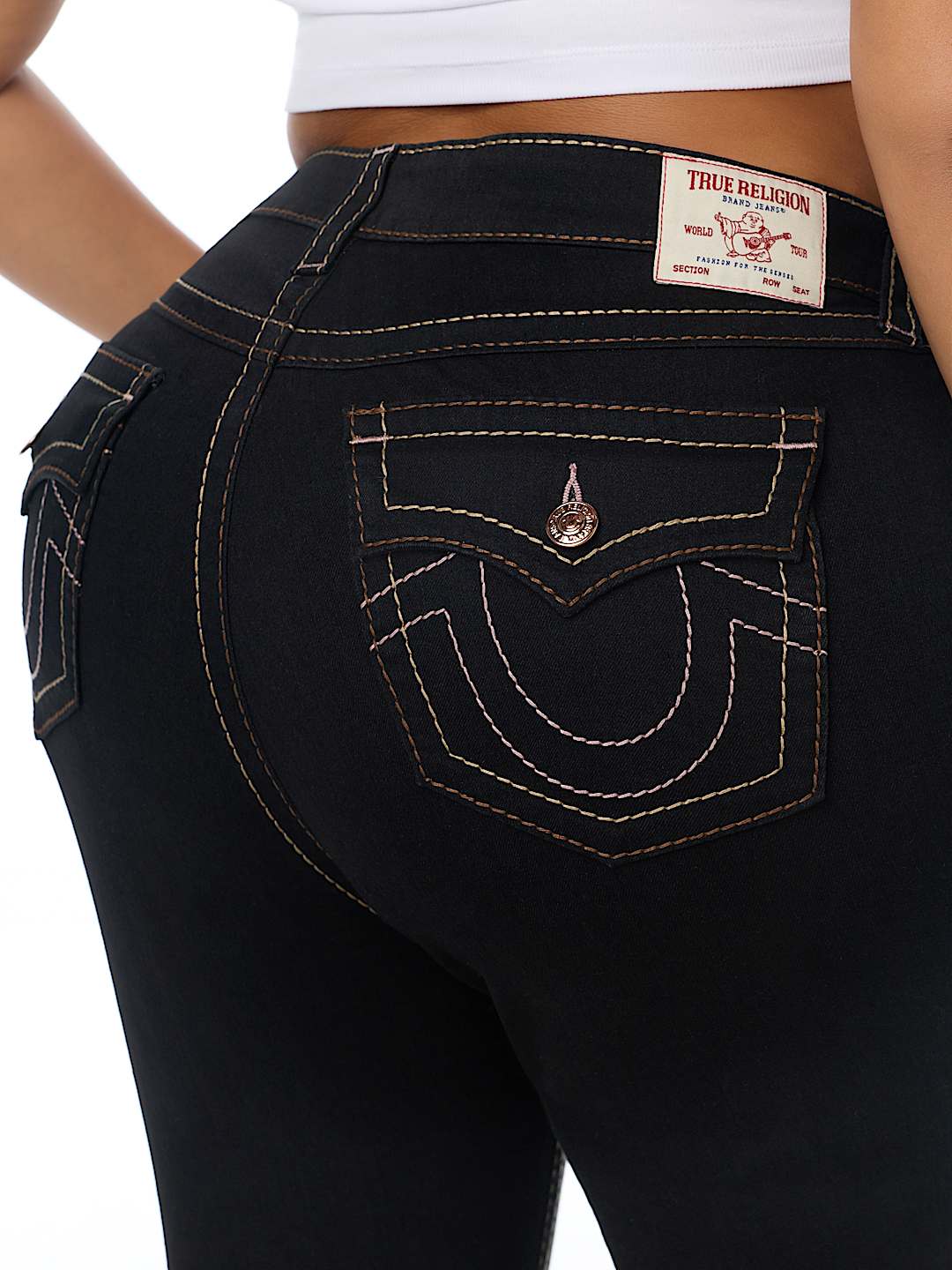PLUS BILLIE MID RISE BIG T FLAP STRAIGHT JEAN