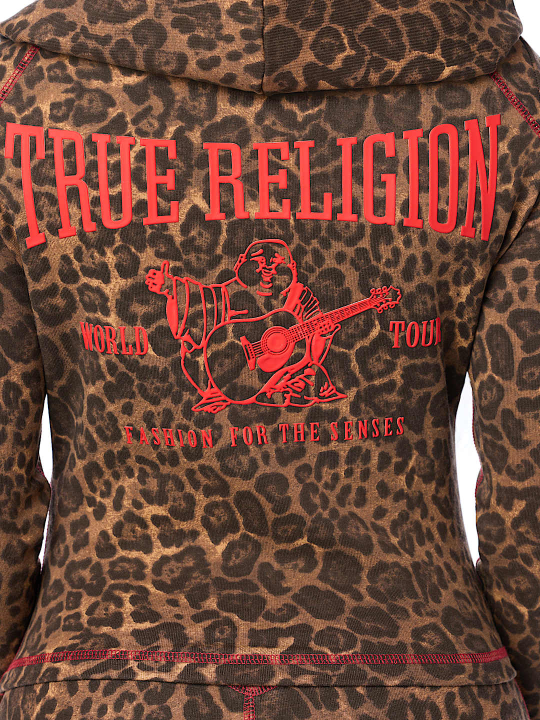 LEOPARD BABY TERRY ZIP HOODIE