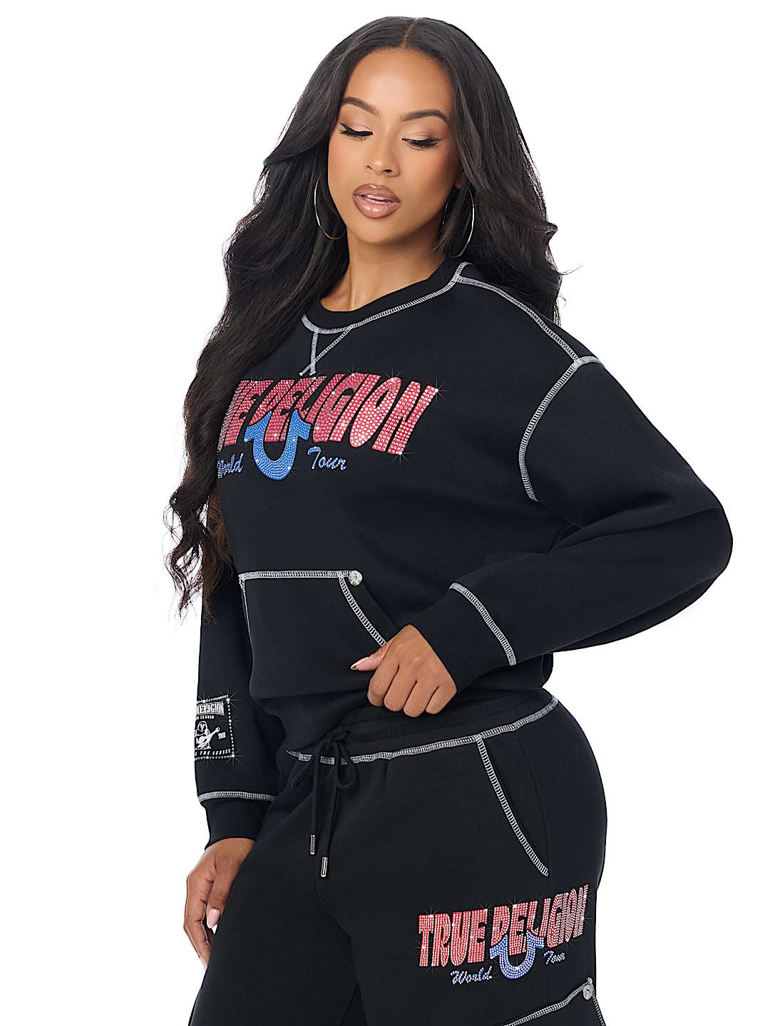 CRYSTAL RELAXED SWEATSHIRT