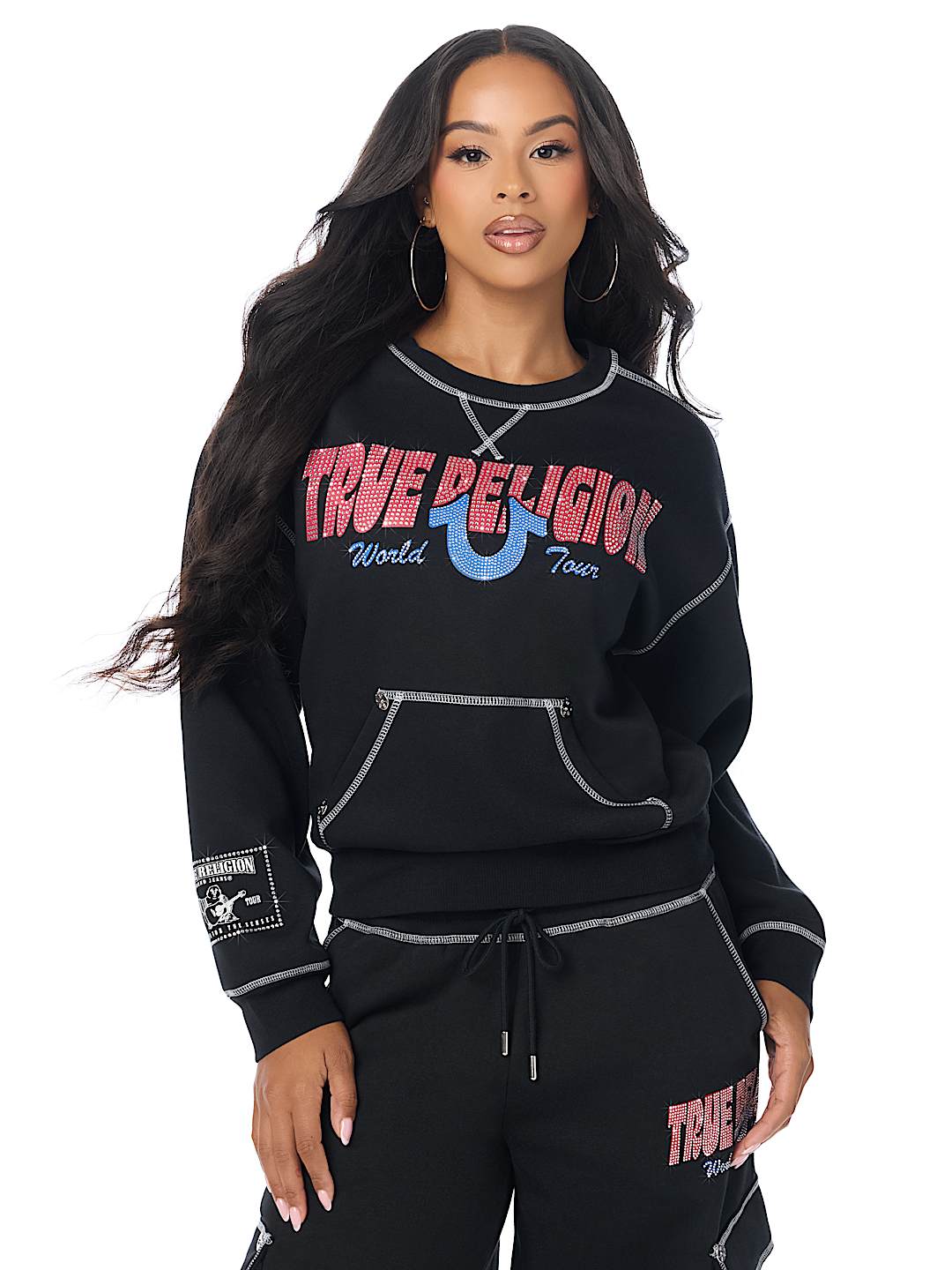 CRYSTAL RELAXED SWEATSHIRT