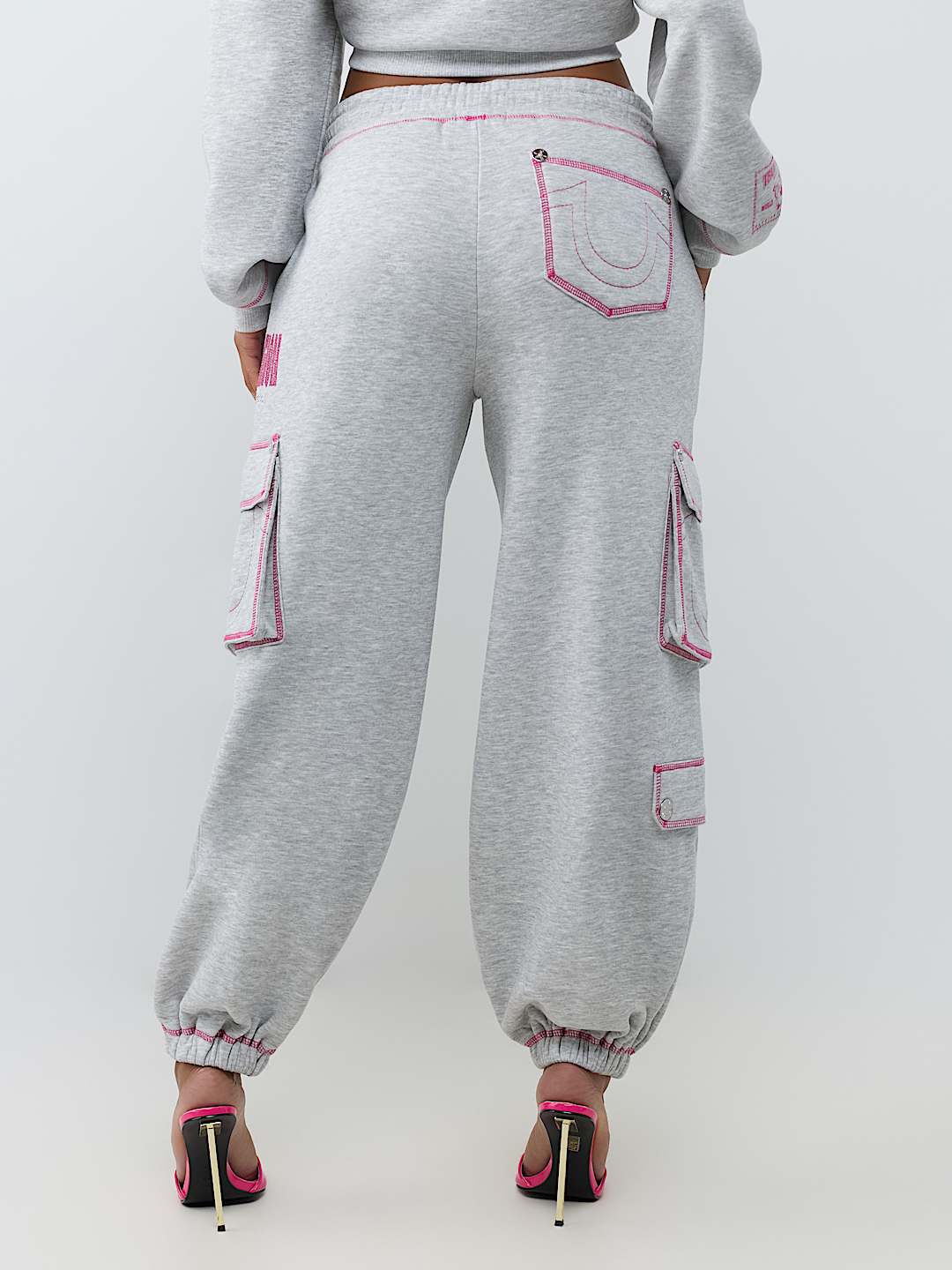 CRYSTAL MID RISE CARGO BAGGY JOGGER