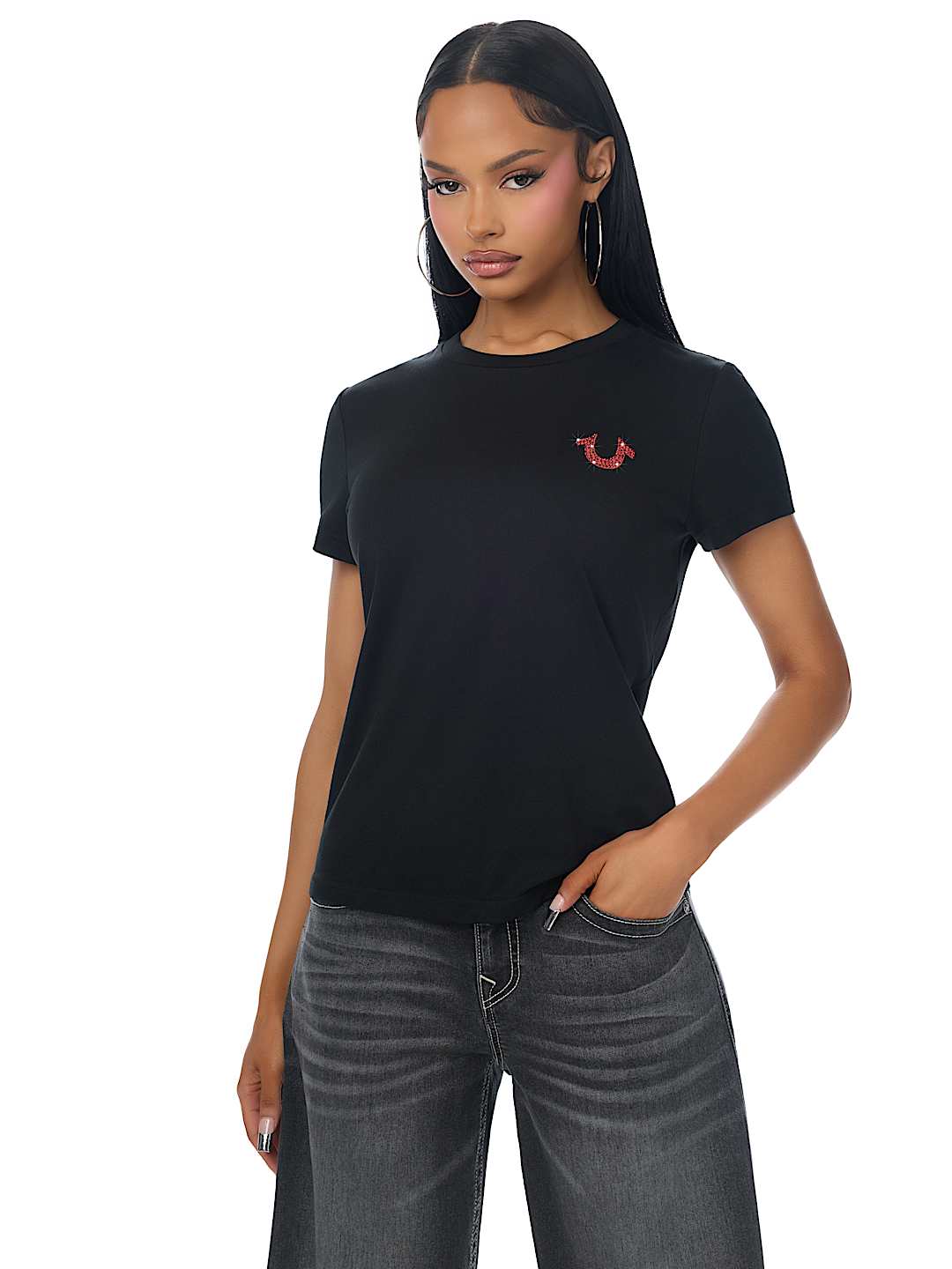 CRYSTAL BUDDHA CREWNECK TEE