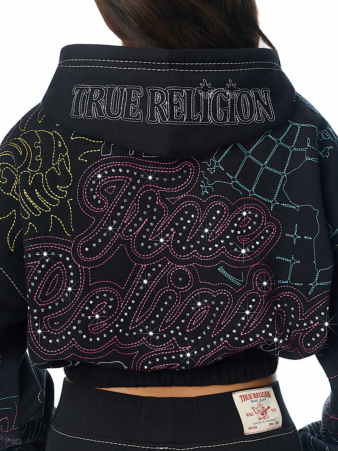 BIG T EMBROIDERED GIRLFRIEND HOODIE