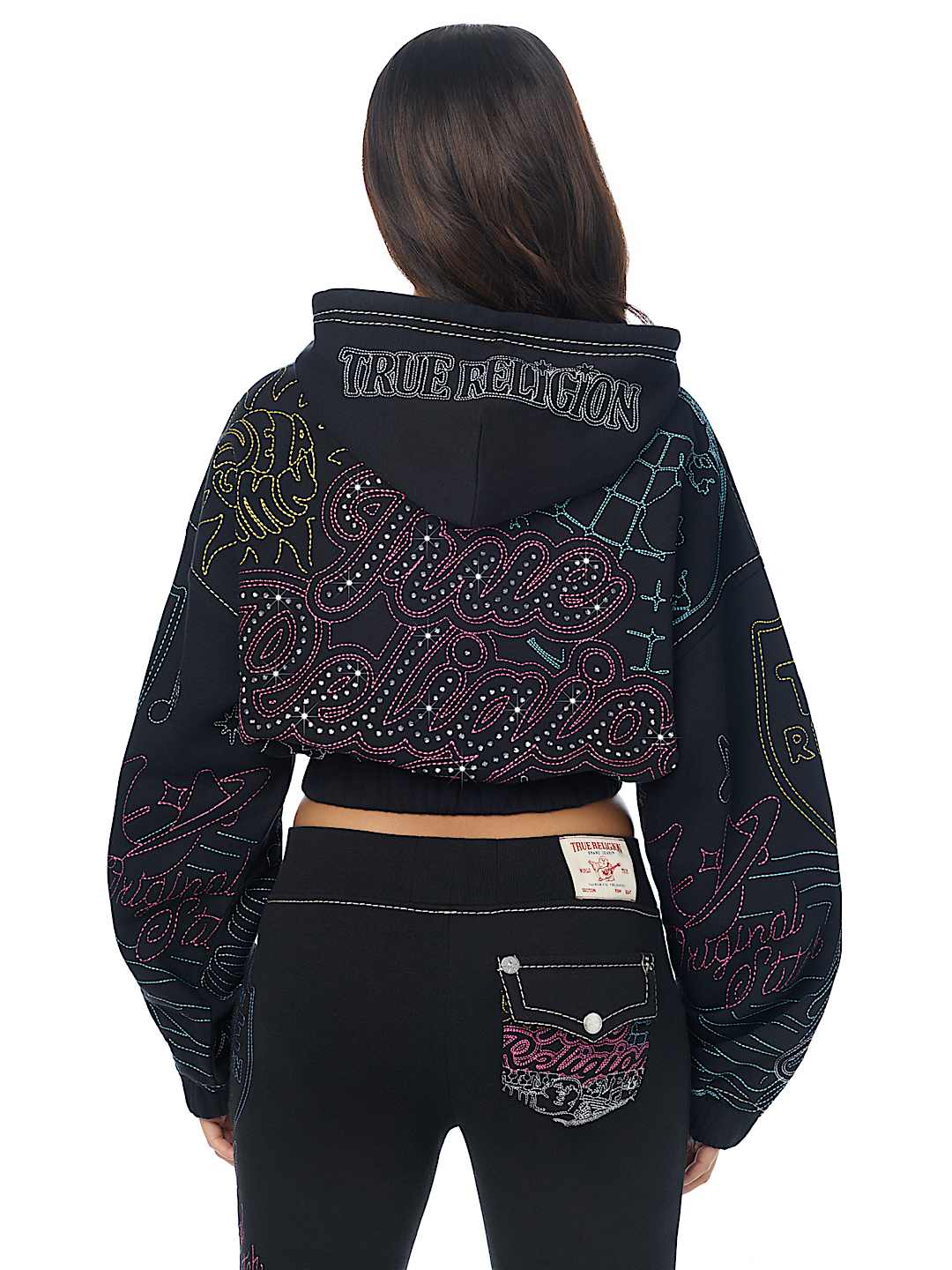 BIG T EMBROIDERED GIRLFRIEND HOODIE