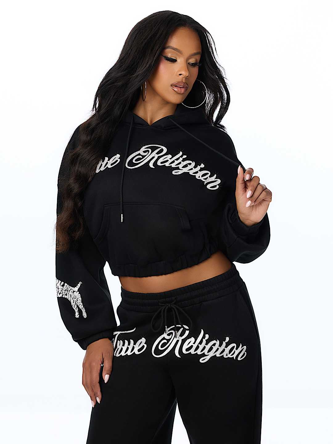 CRYSTAL GIRLFRIEND PULLOVER HOODIE