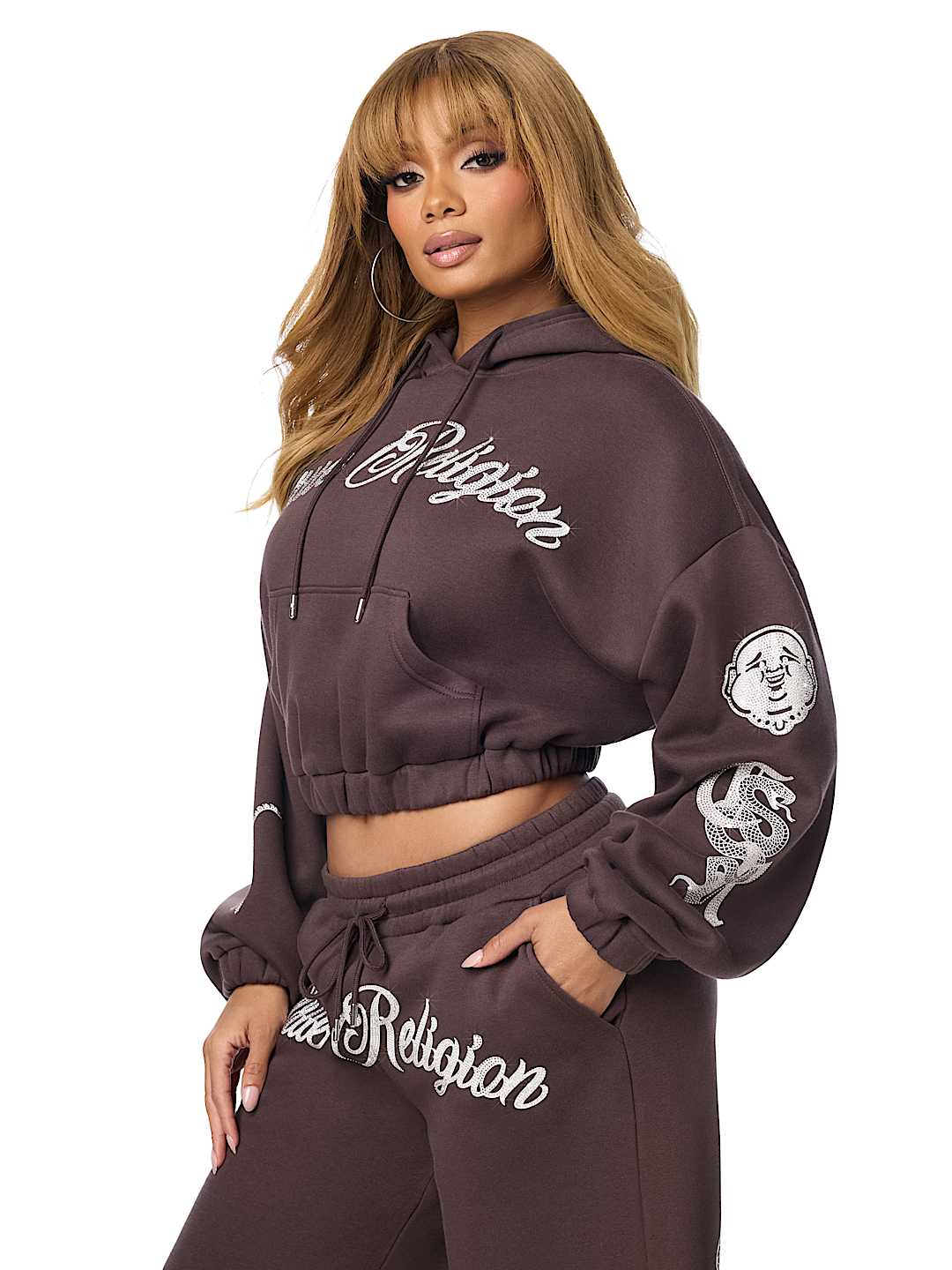 CRYSTAL GIRLFRIEND PULLOVER HOODIE