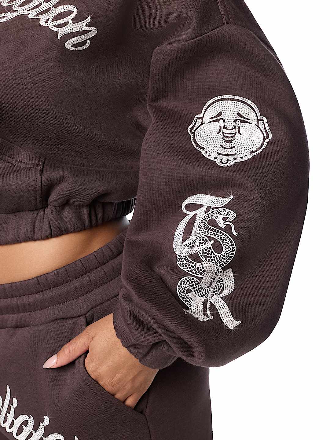 CRYSTAL GIRLFRIEND PULLOVER HOODIE