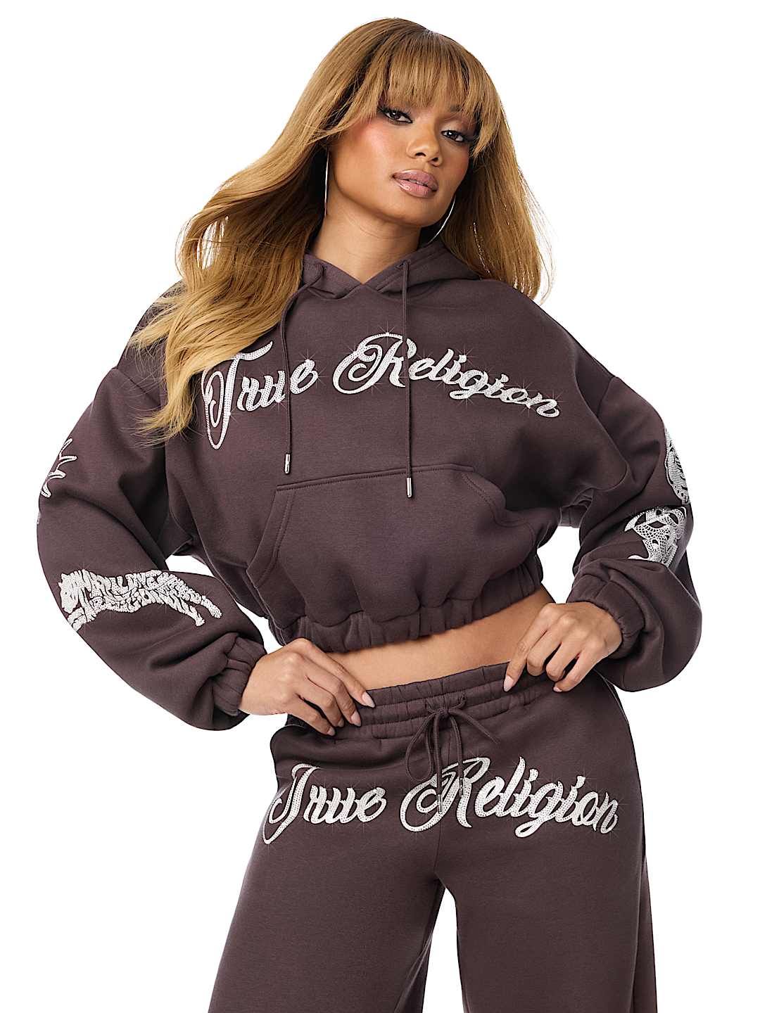 CRYSTAL GIRLFRIEND PULLOVER HOODIE
