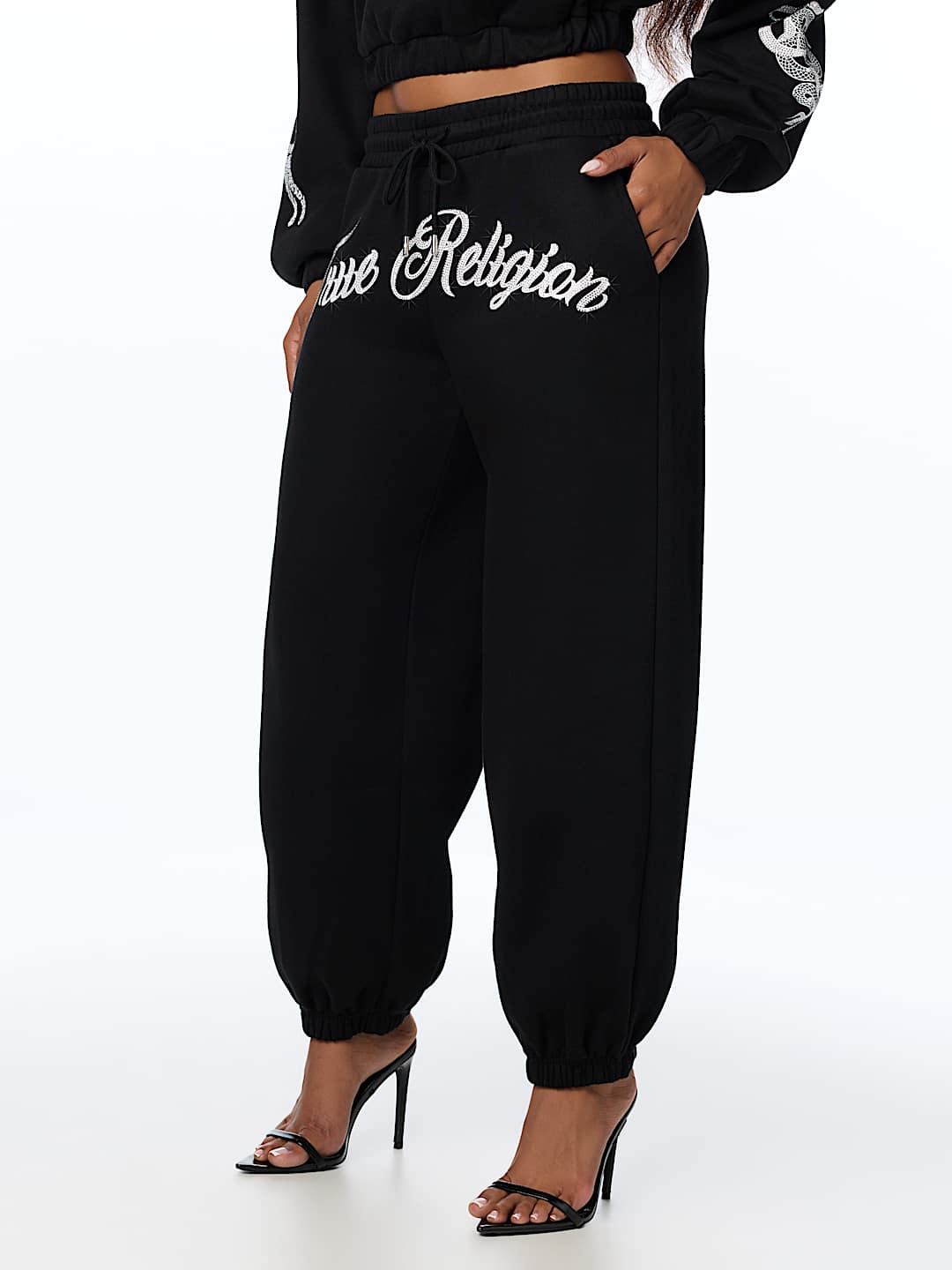 CRYSTAL MID RISE BOYFRIEND JOGGER