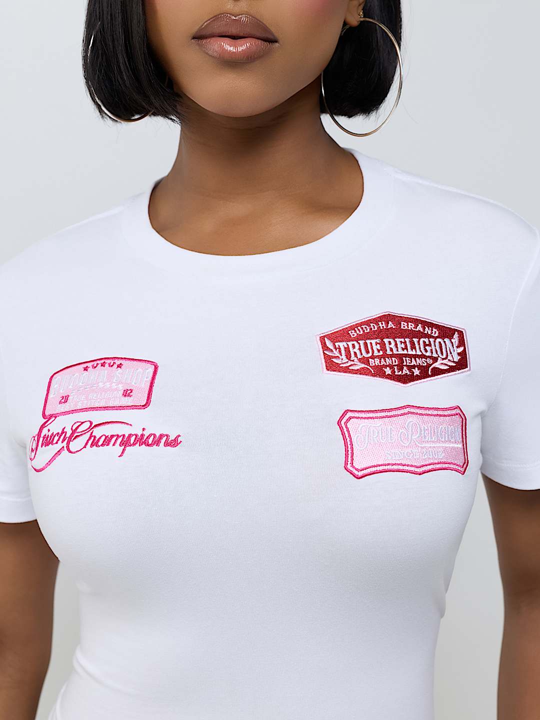 EMBROIDERED PATCH BABY TEE
