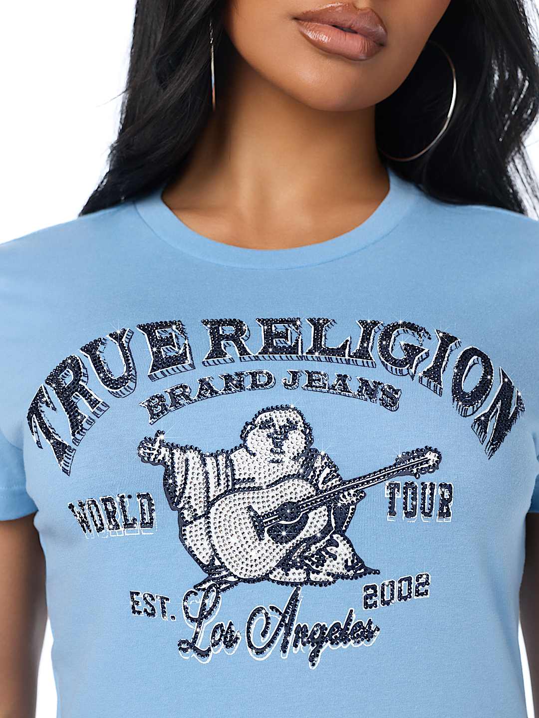 CRYSTAL BUDDHA CREWNECK TEE