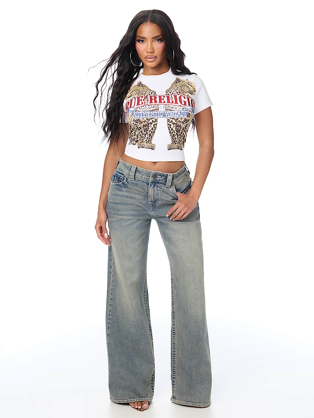 CRYSTAL LEOPARD  BABY TEE