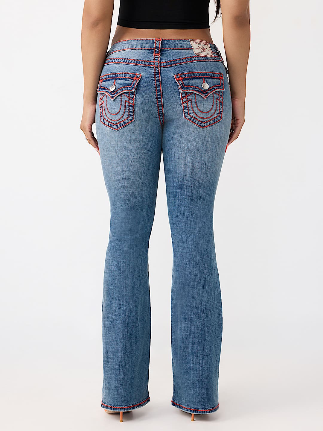 BECCA MID RISE SUPER T FLAP BOOTCUT JEAN, image 5
