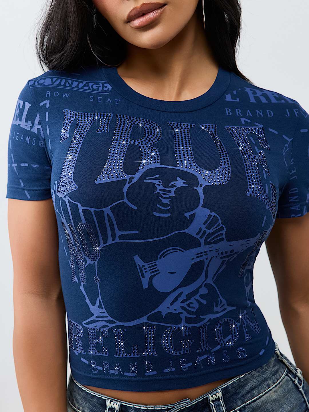 CRYSTAL TIMELESS LOGO TEE