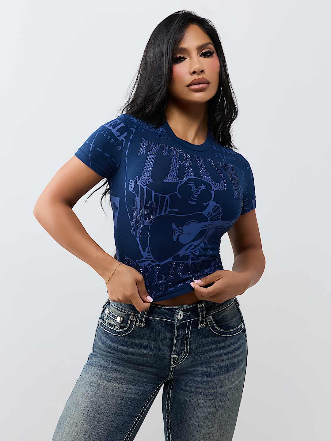CRYSTAL TIMELESS LOGO TEE