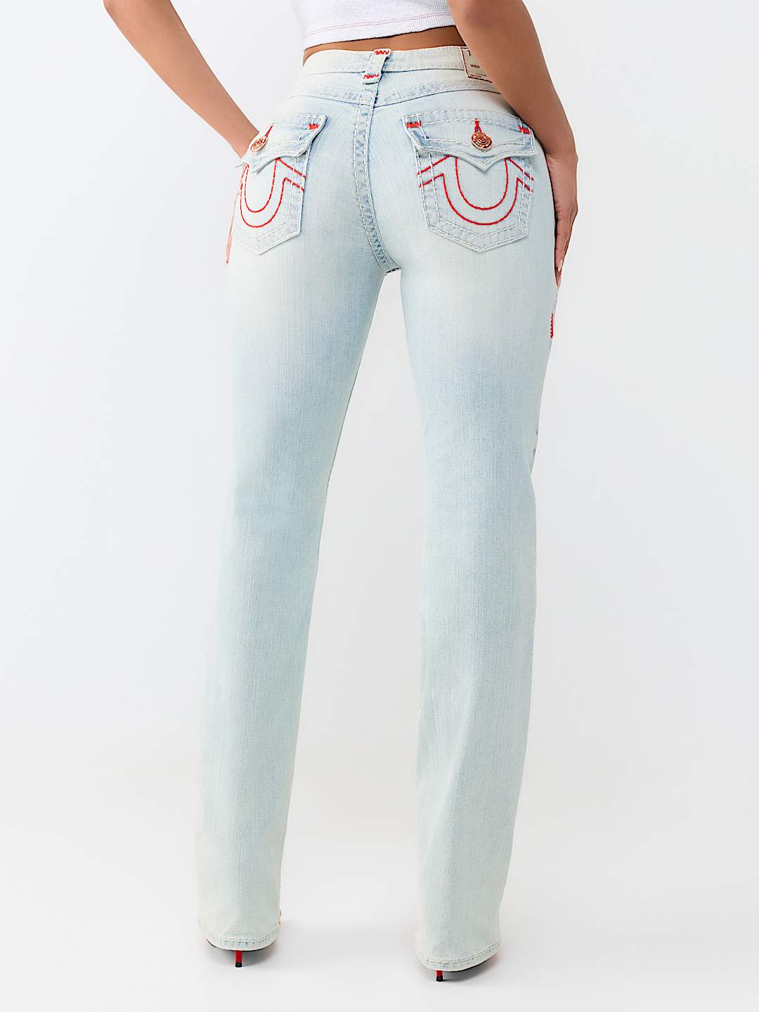 BILLIE MID RISE SUPER T FLAP STRAIGHT JEAN