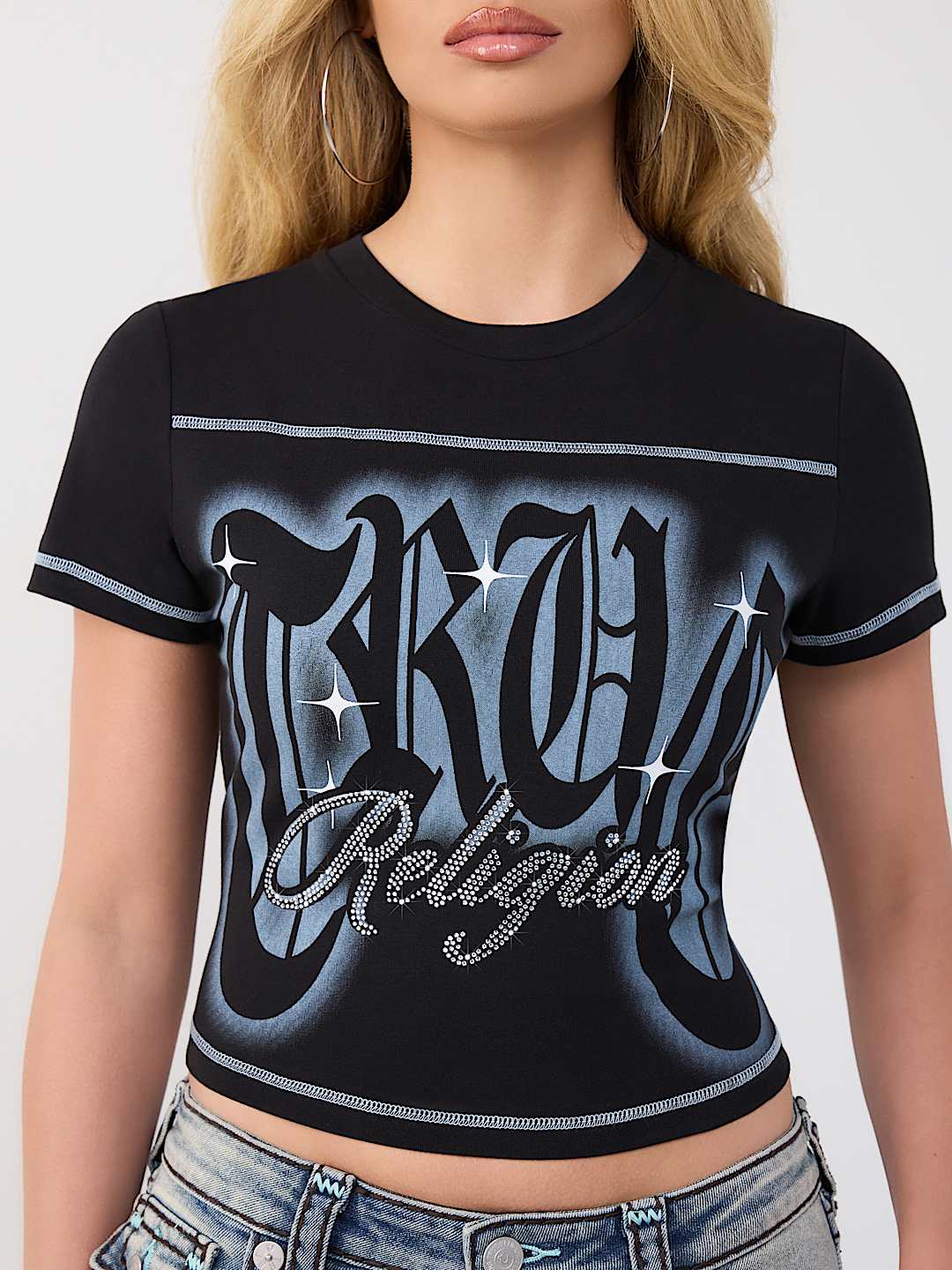 CRYSTAL LOGO BABY TEE, image 1