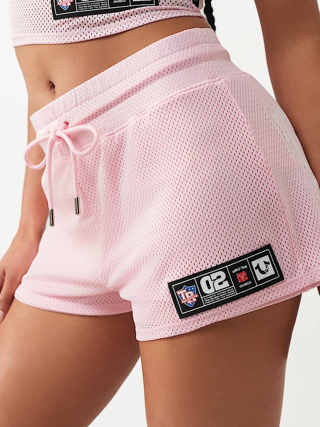 SHORT SPORTIF EN FILET