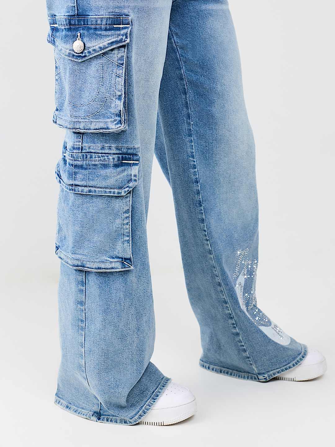 BOBBI MID RISE BAGGY CARGO JEAN