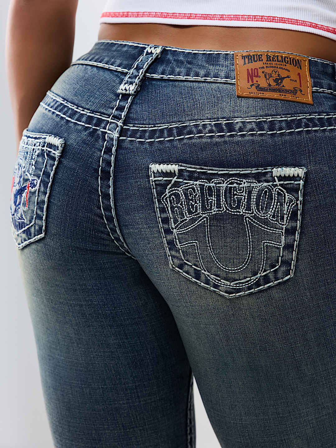 BILLIE MID RISE BUDDHA POCKET SUPER T STRAIGHT JEAN