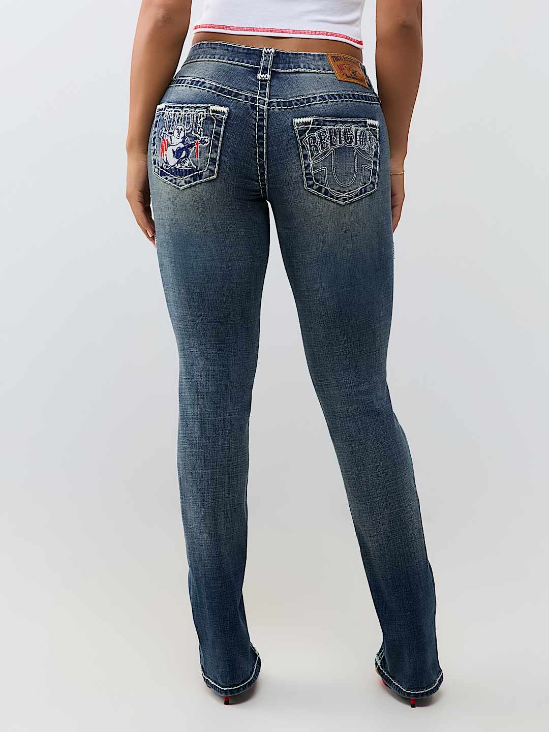 BILLIE MID RISE BUDDHA POCKET SUPER T STRAIGHT JEAN