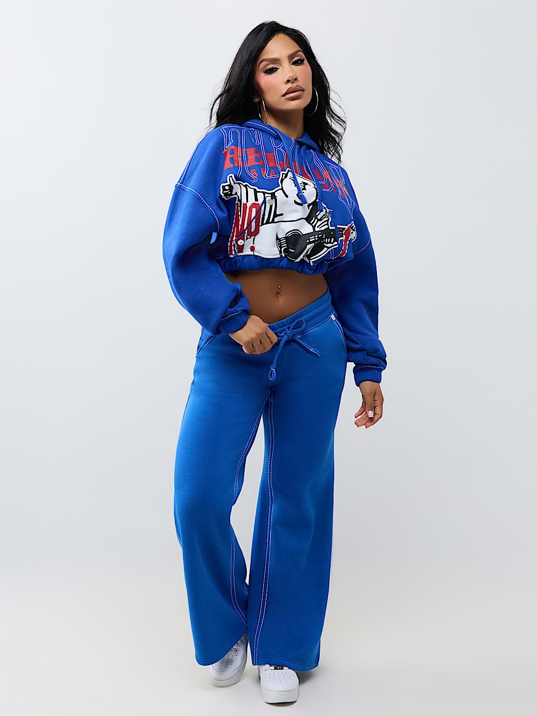 STITCH BUDDHA BIG T GIRLFRIEND PULLOVER HOODIE