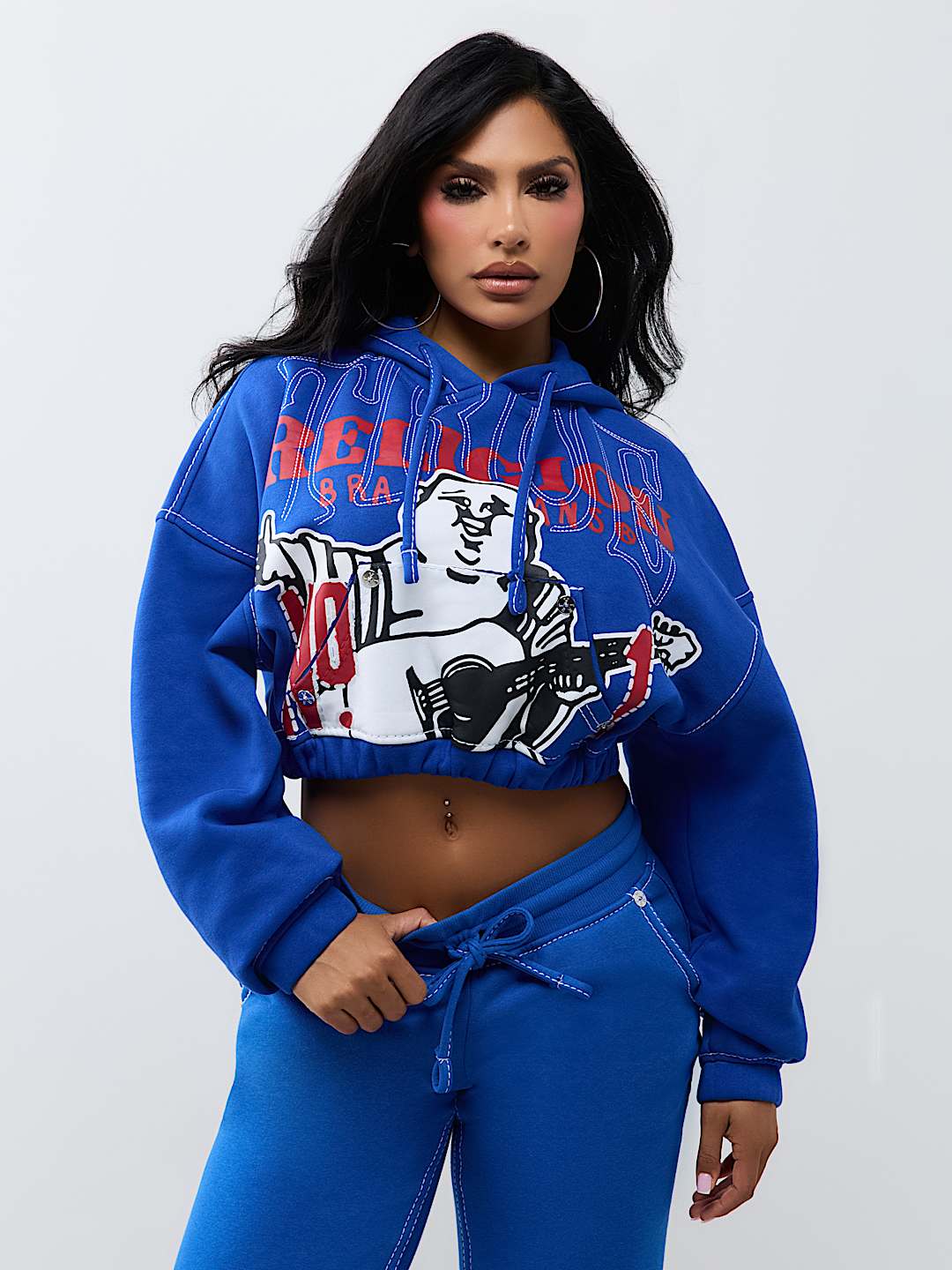 STITCH BUDDHA BIG T GIRLFRIEND PULLOVER HOODIE