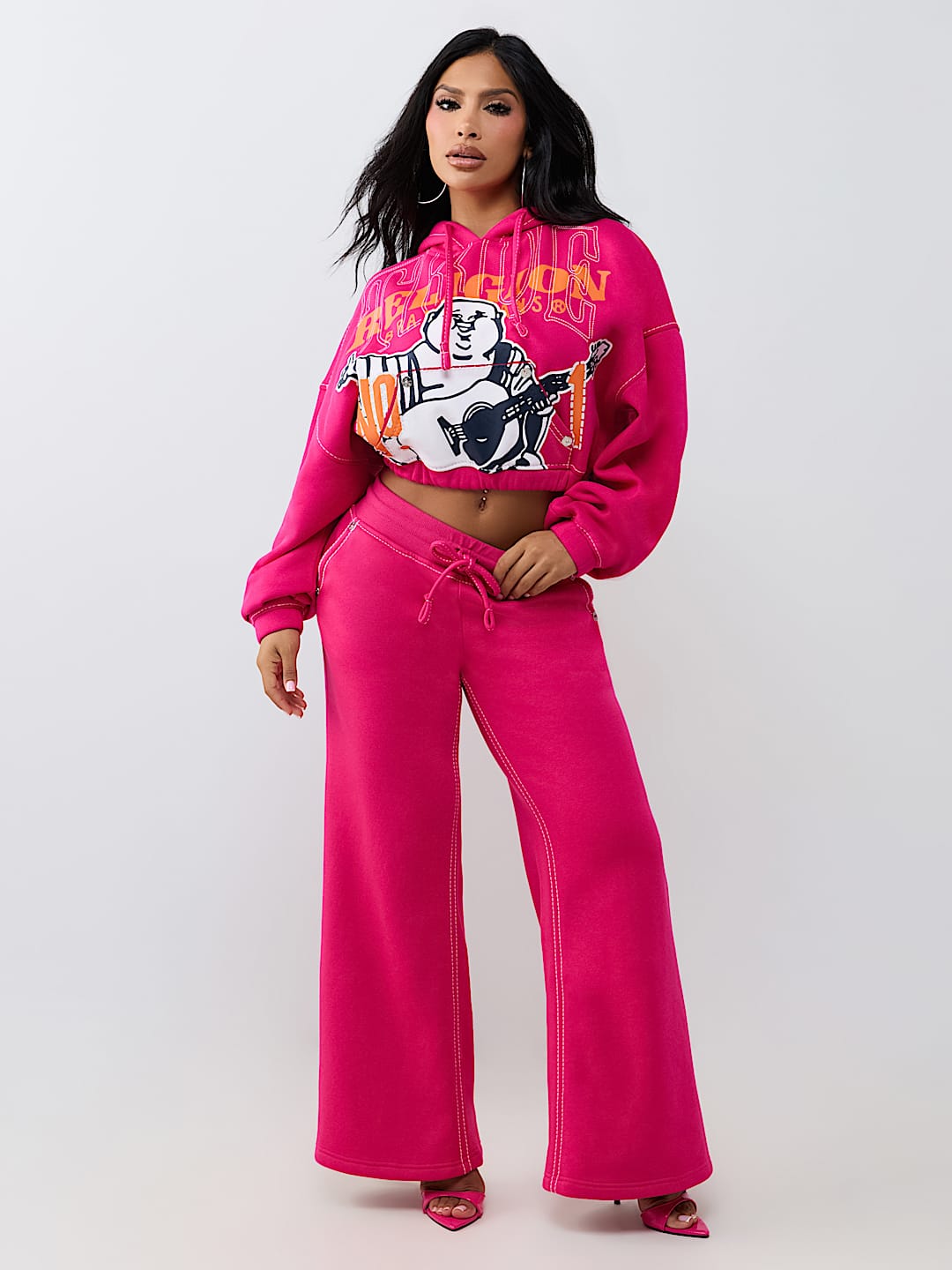STITCH BUDDHA BIG T GIRLFRIEND PULLOVER HOODIE