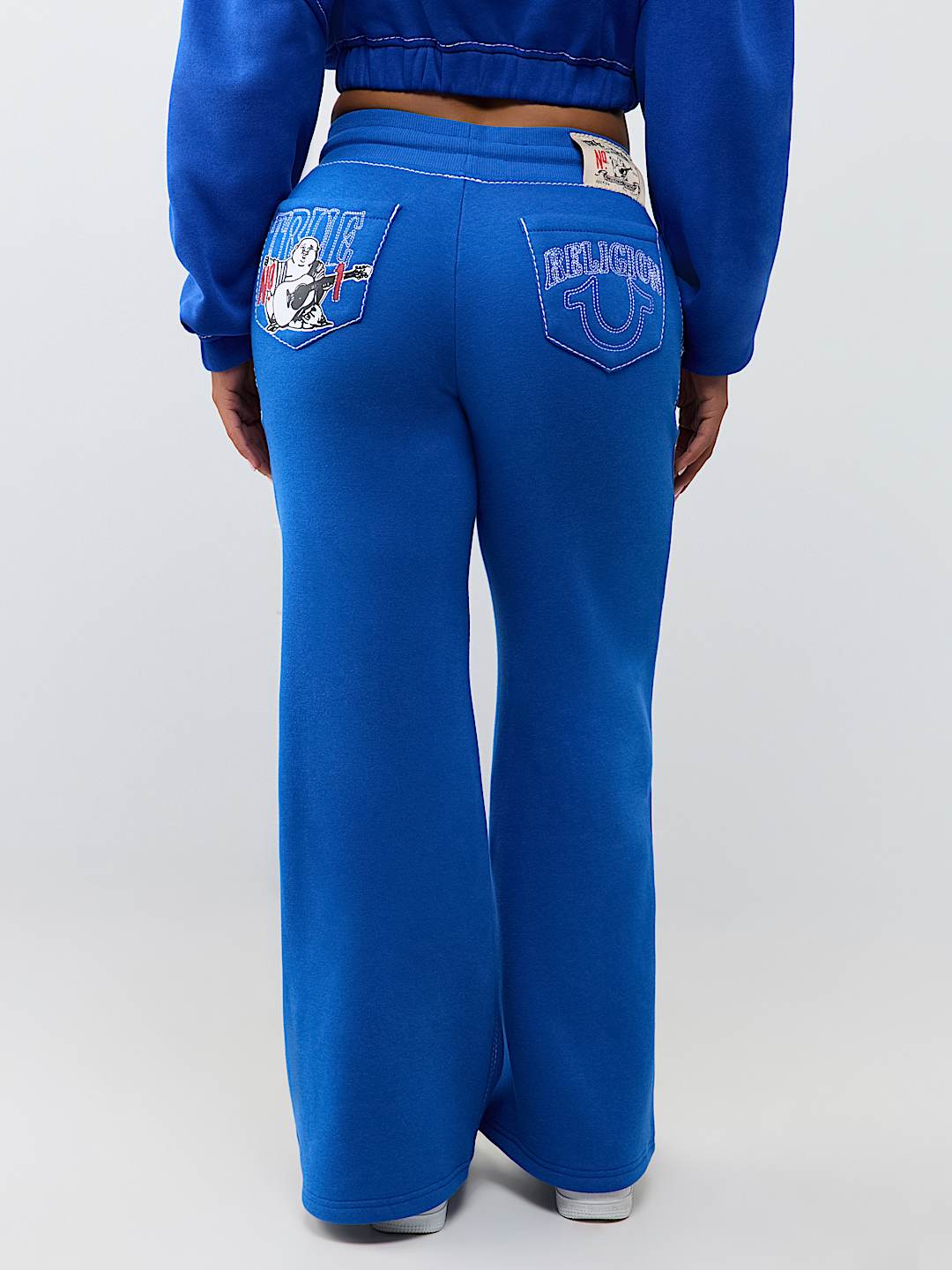 BECCA MID RISE BIG T CARGO BOOTCUT SWEATPANT