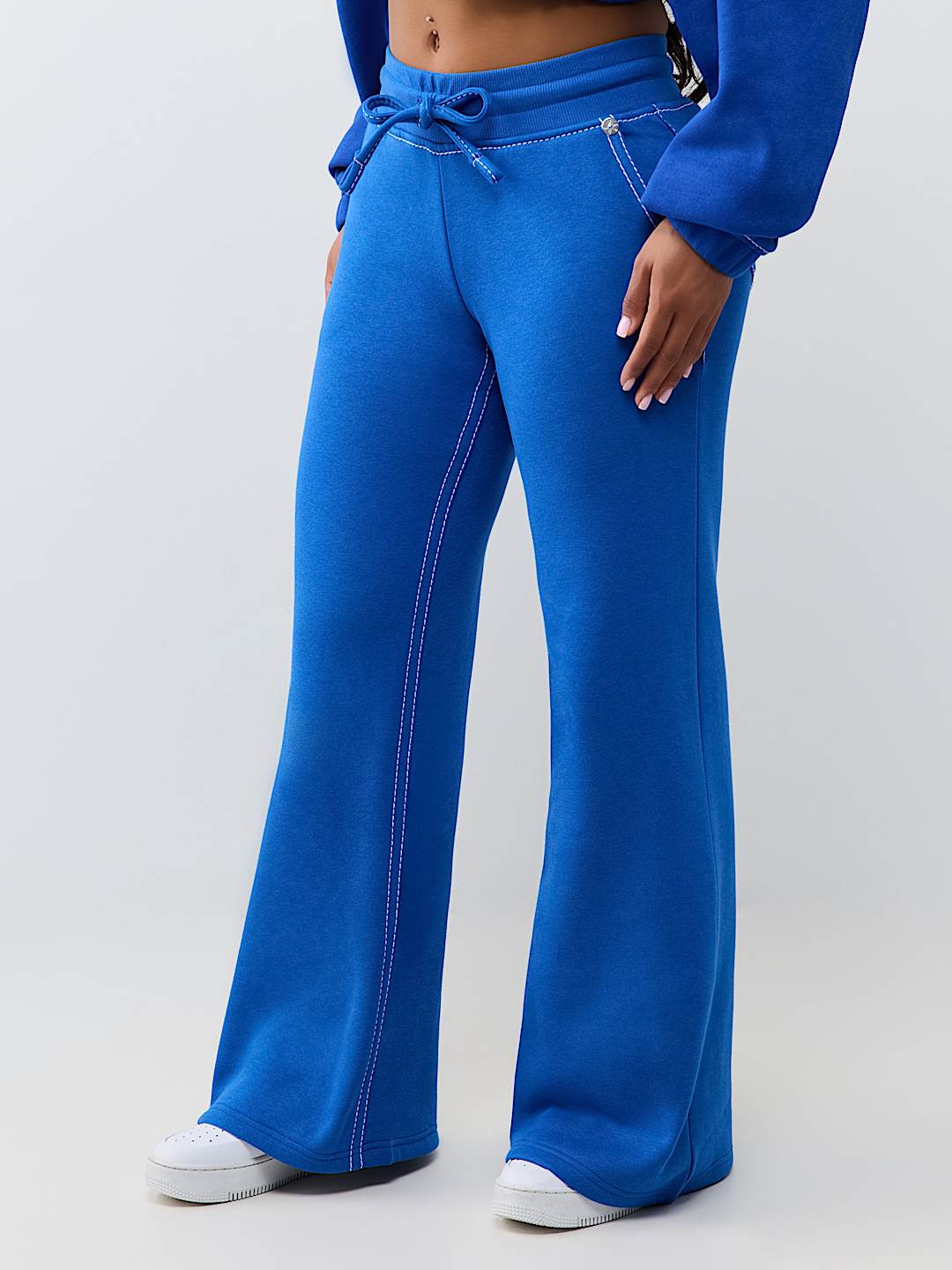 BECCA MID RISE BIG T CARGO BOOTCUT SWEATPANT