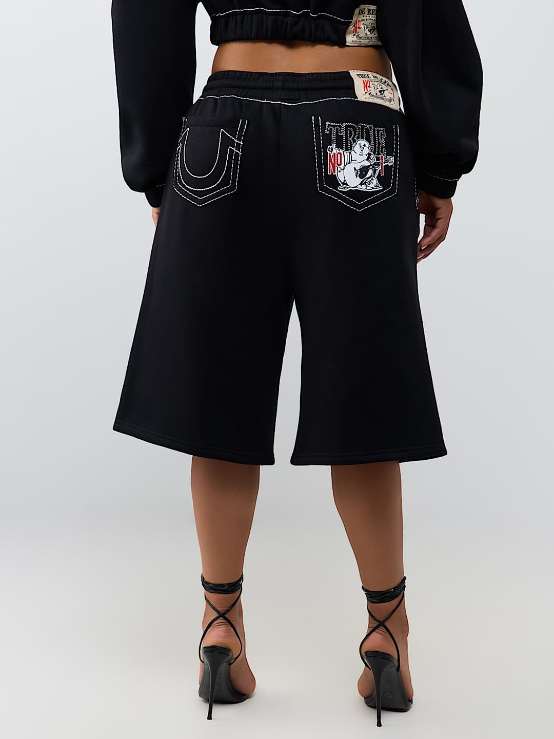 BIG T EMBROIDERED BUDDHA FLEECE SHORT