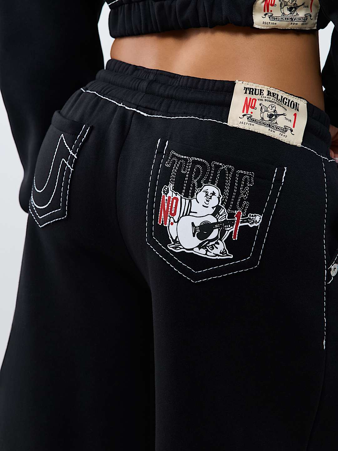 BIG T EMBROIDERED BUDDHA FLEECE SHORT