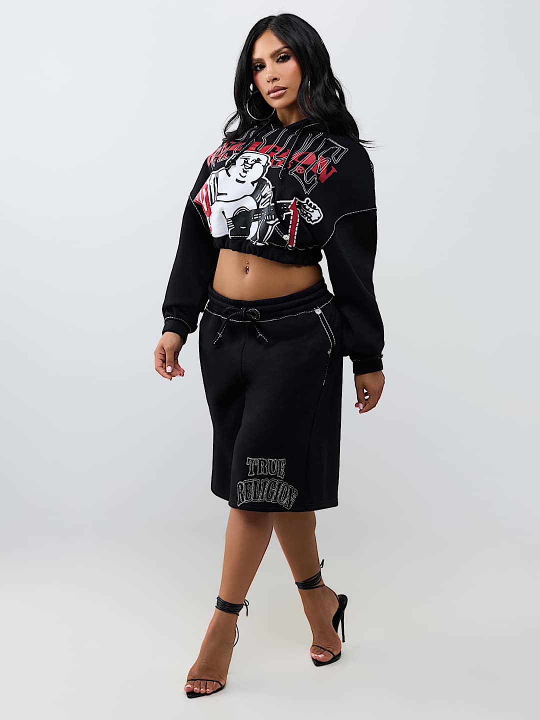 BIG T EMBROIDERED BUDDHA FLEECE SHORT