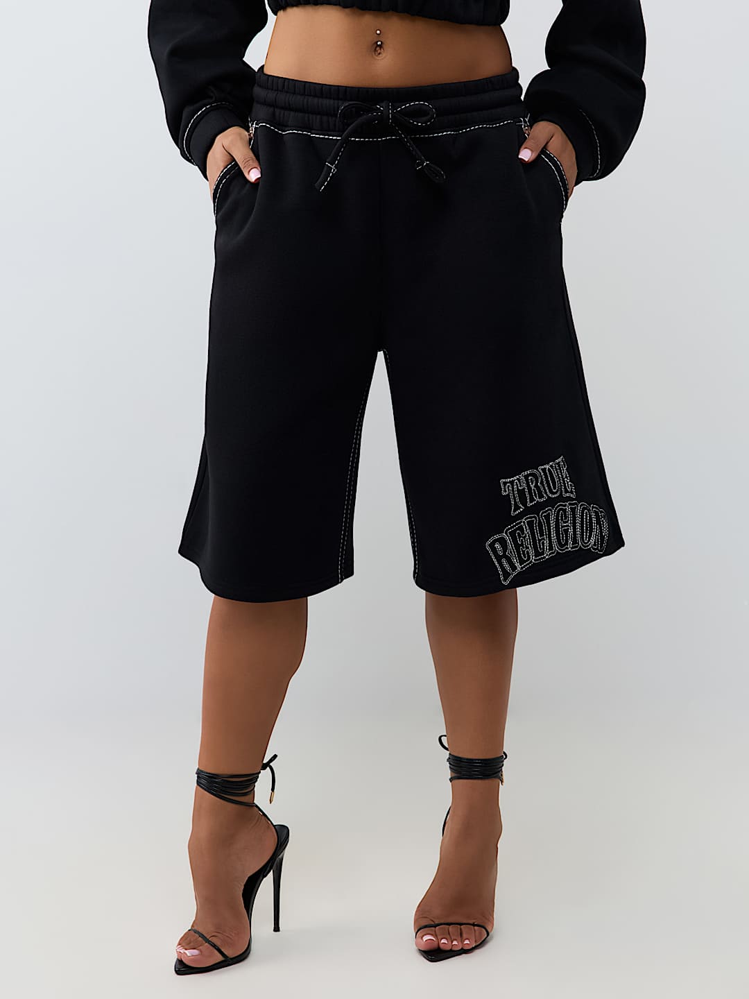 BIG T EMBROIDERED BUDDHA FLEECE SHORT