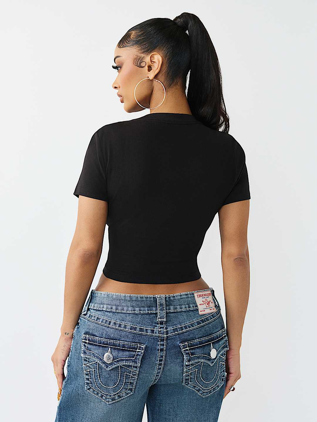 TEDDY BEAR CREWNECK BABY TEE, image 5