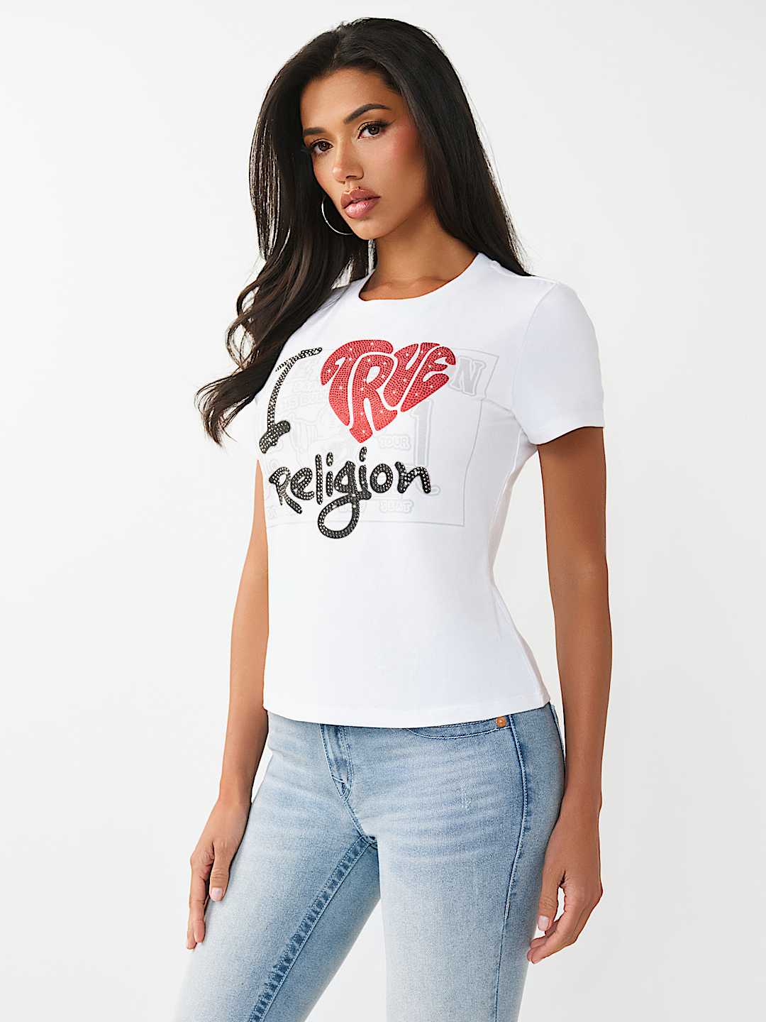 I LOVE TRUE CLASSIC CREWNECK TEE, image 4