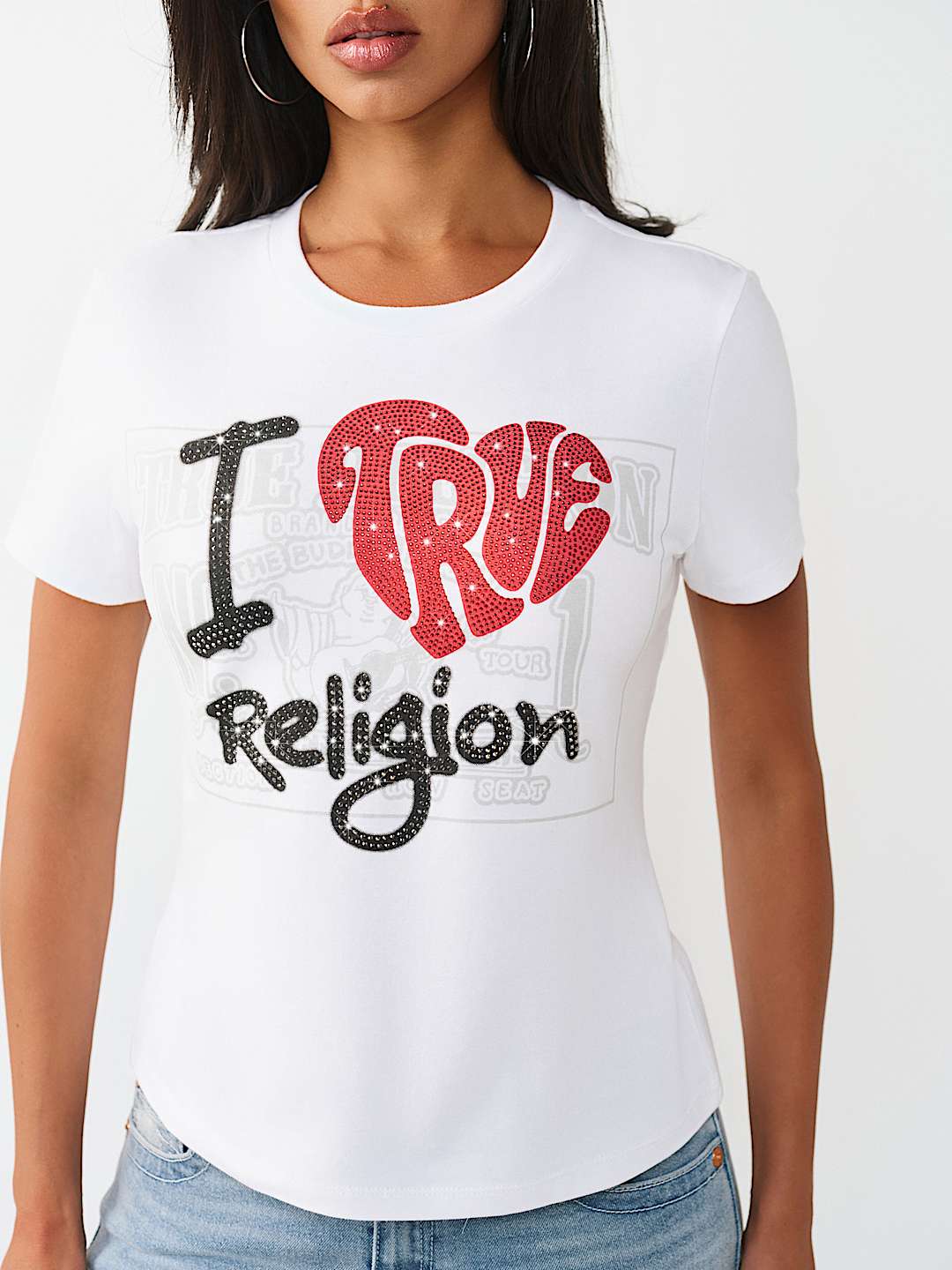 I LOVE TRUE CLASSIC CREWNECK TEE, image 1