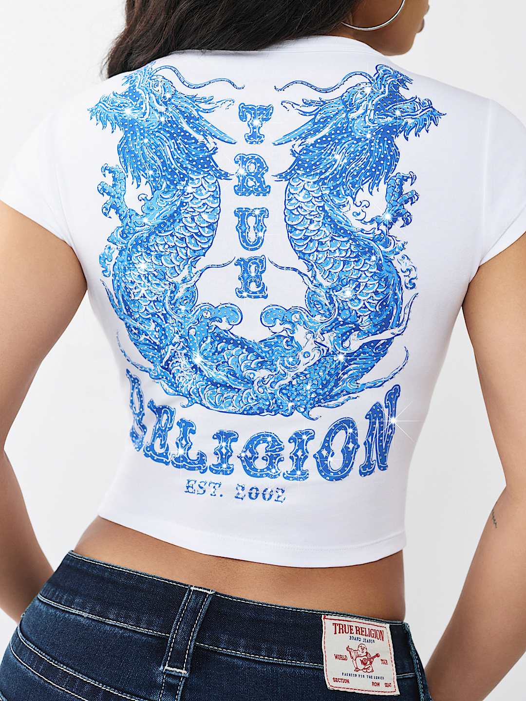 TATTOO NOTCHED BABY TEE, image 1