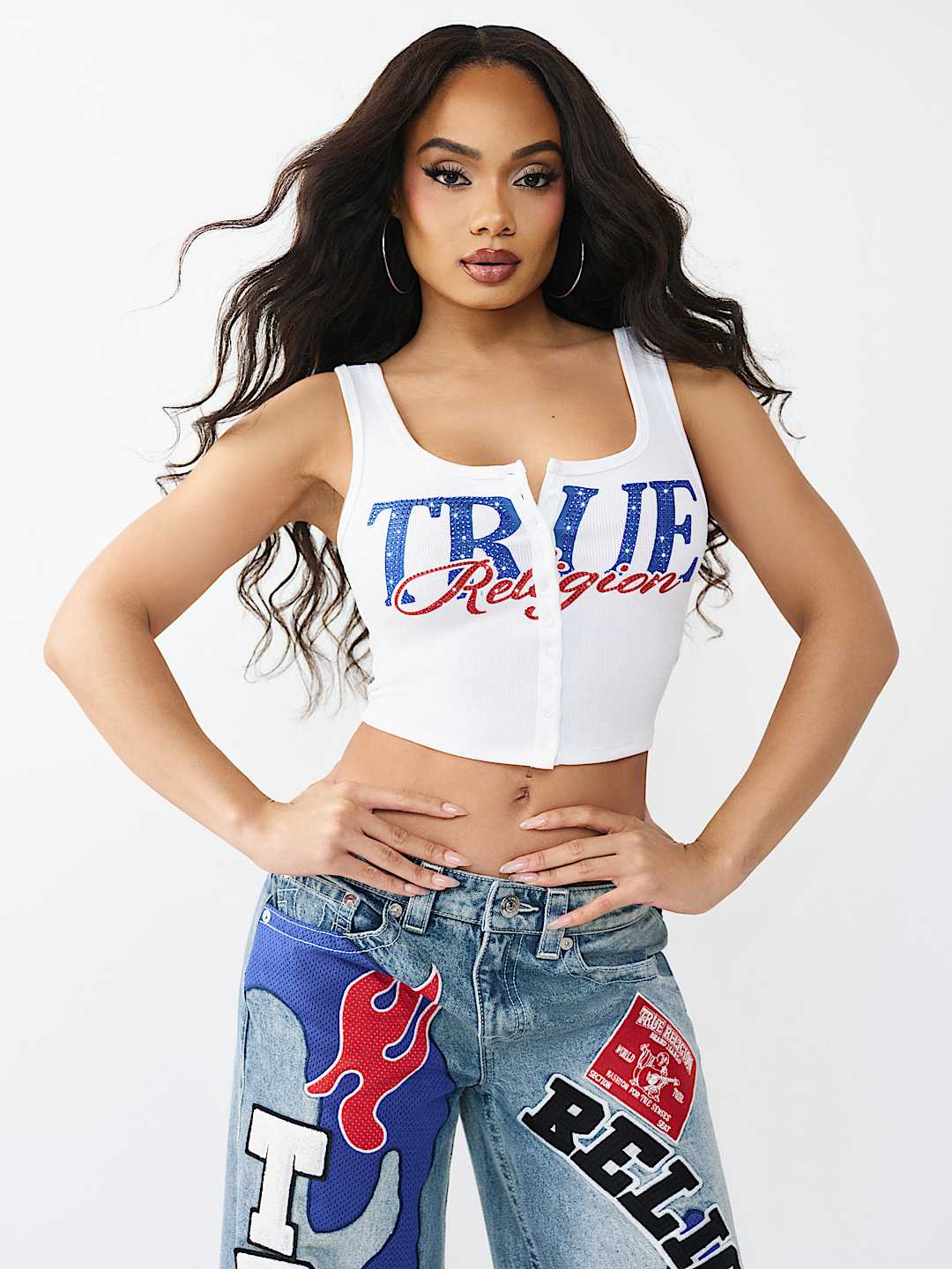 BUTTON-UP RIBBED TANK TOP, image 3