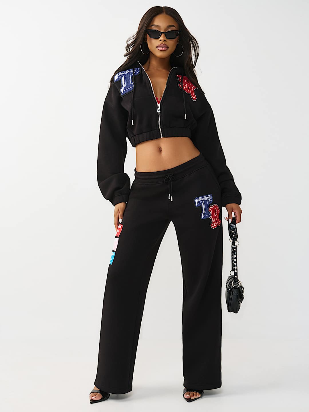 CRYSTAL PATCH GIRLFRIEND ZIP HOODIE, image 3