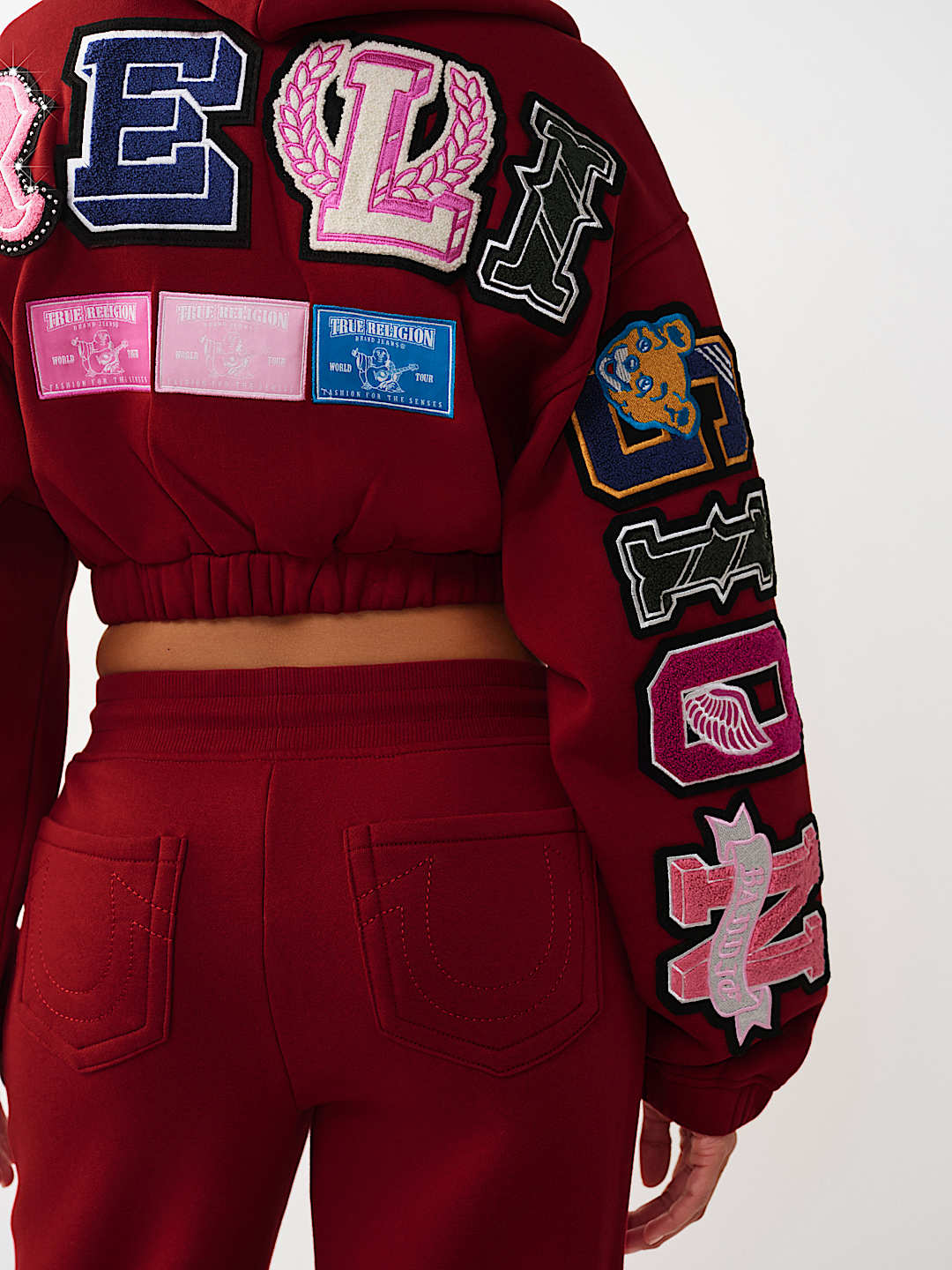 CRYSTAL PATCH GIRLFRIEND ZIP HOODIE, image 2