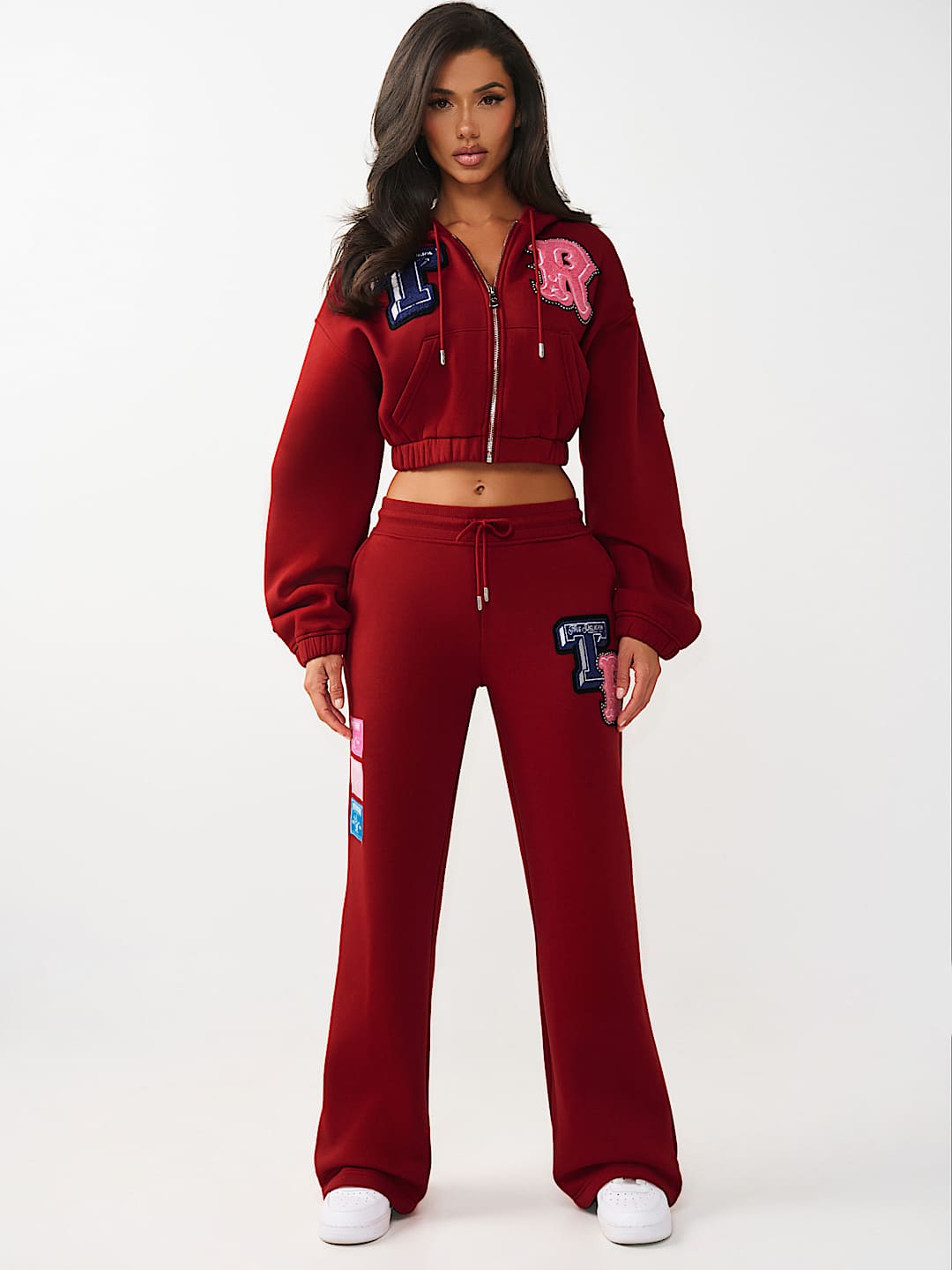 CRYSTAL PATCH GIRLFRIEND ZIP HOODIE, image 4