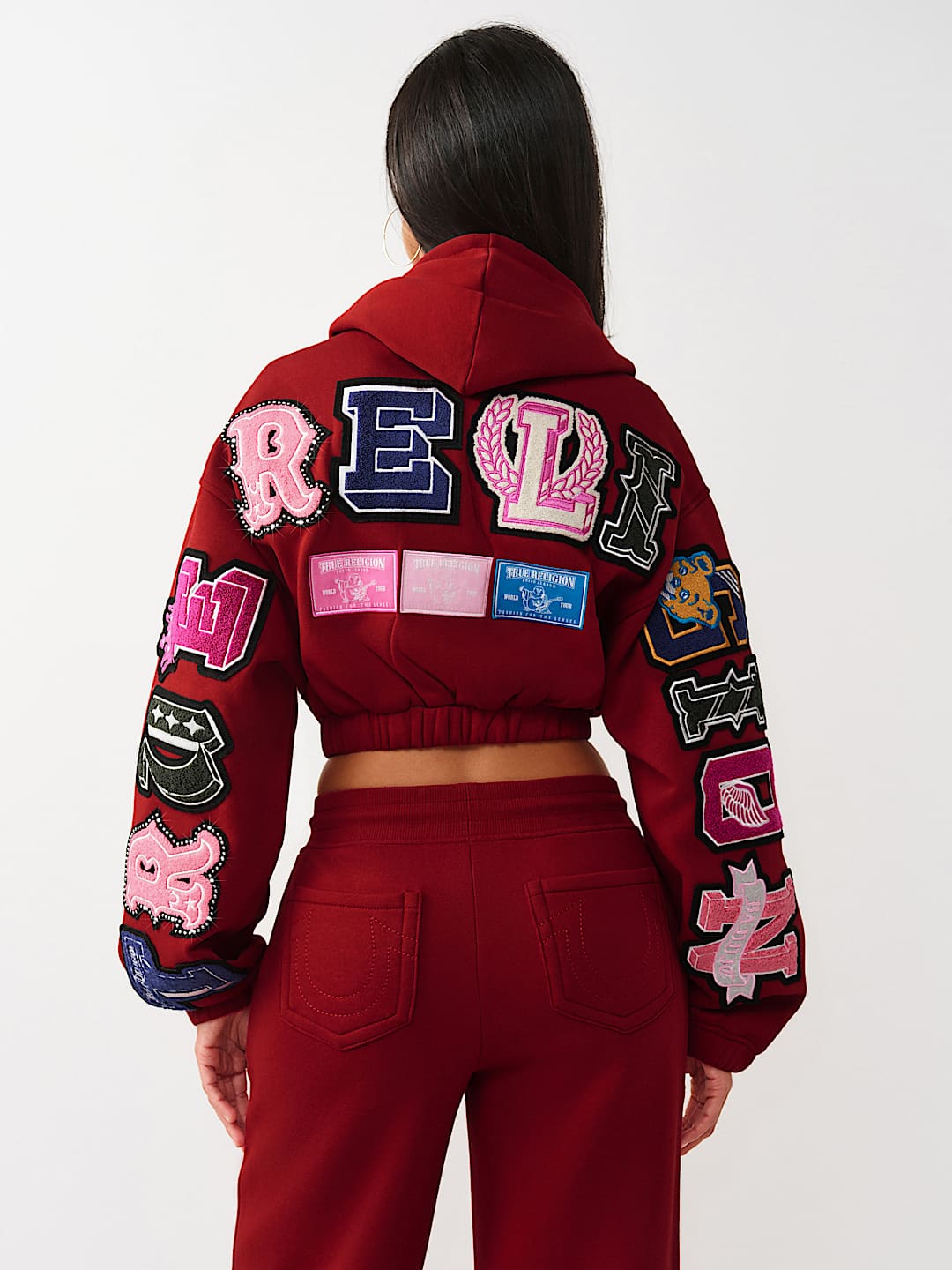 CRYSTAL PATCH GIRLFRIEND ZIP HOODIE, image 7