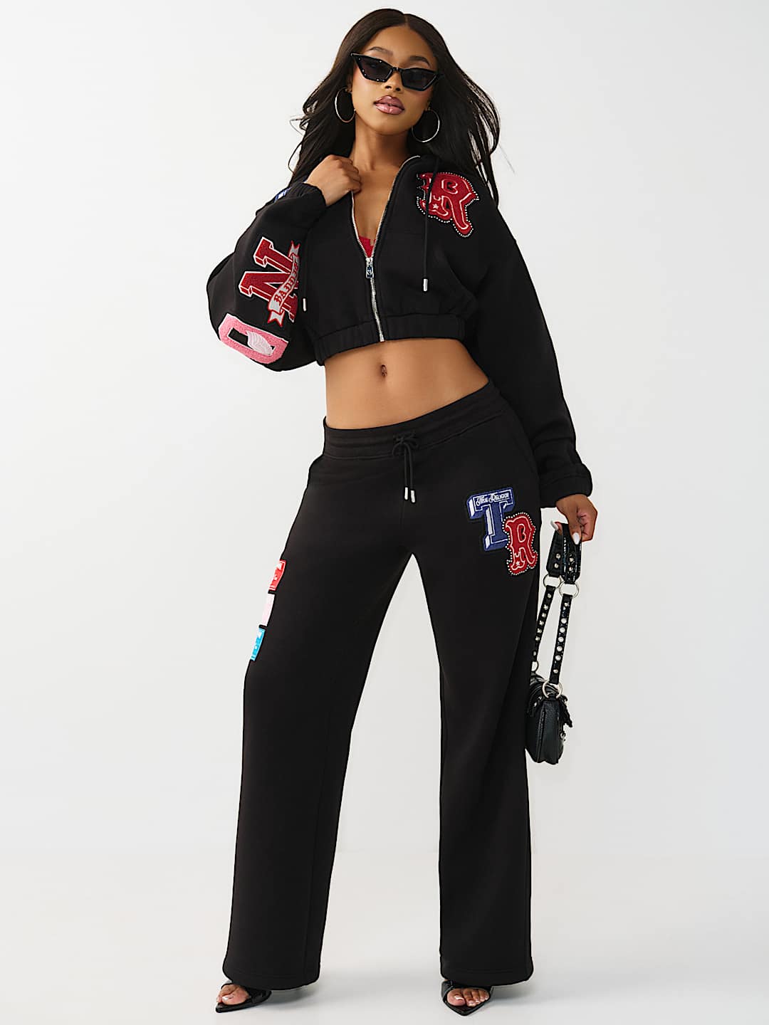 CRYSTAL PATCH STRAIGHT LEG SWEATPANT, image 2