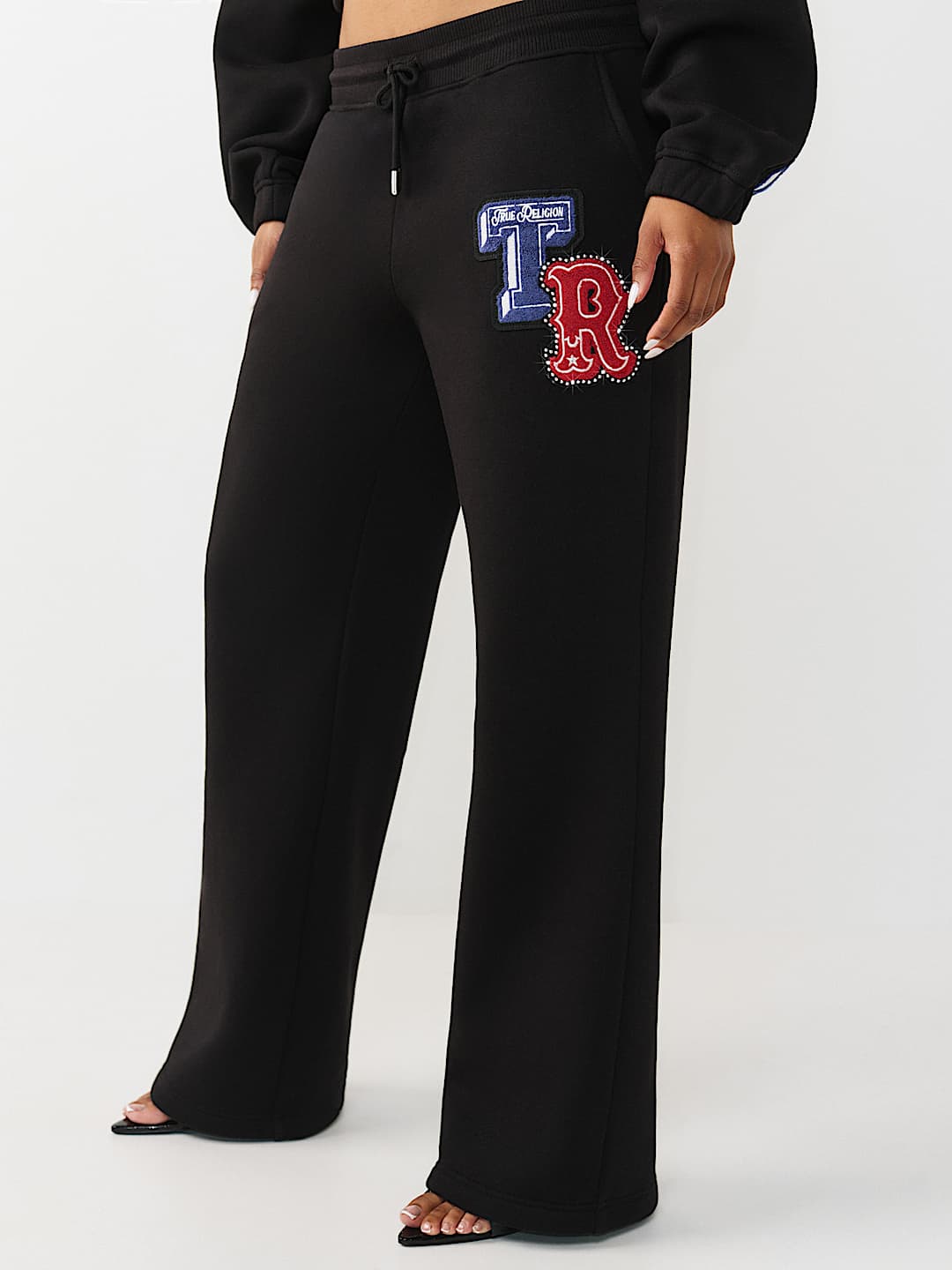CRYSTAL PATCH STRAIGHT LEG SWEATPANT, image 3