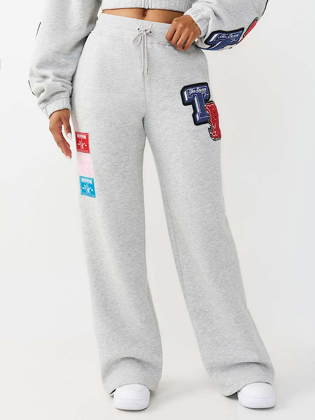 CRYSTAL PATCH STRAIGHT LEG SWEATPANT