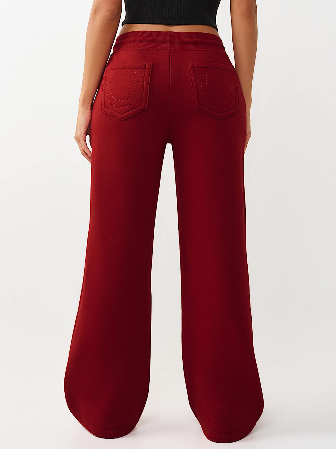 CRYSTAL PATCH STRAIGHT LEG SWEATPANT